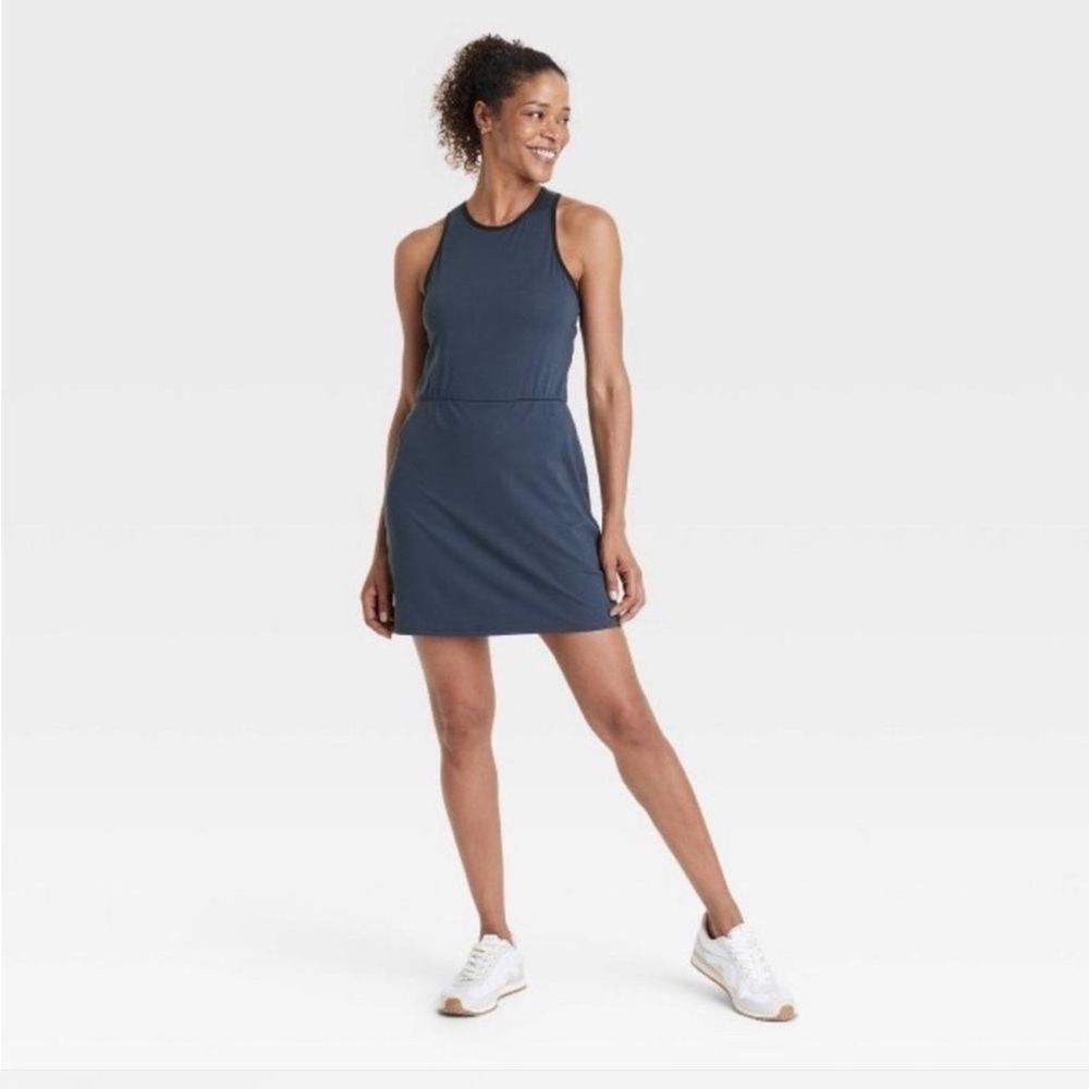 All in Motion Navy Mini Dress
